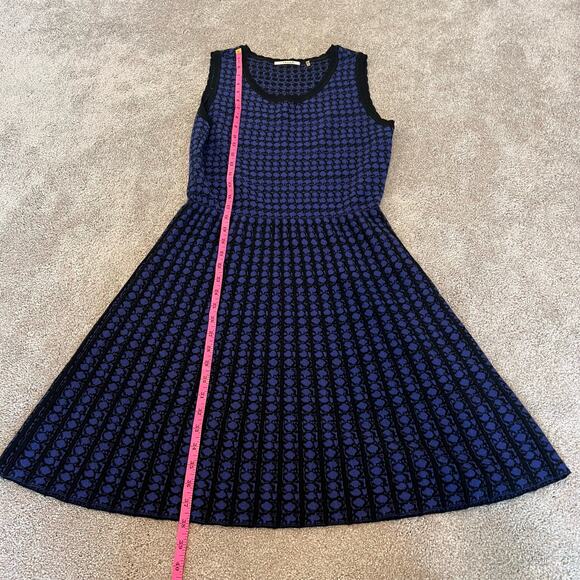 Tahari Women's Sleeveless Sweaterdress Navy Black‎ Wool Size Small Petite - Picture 7 of 9